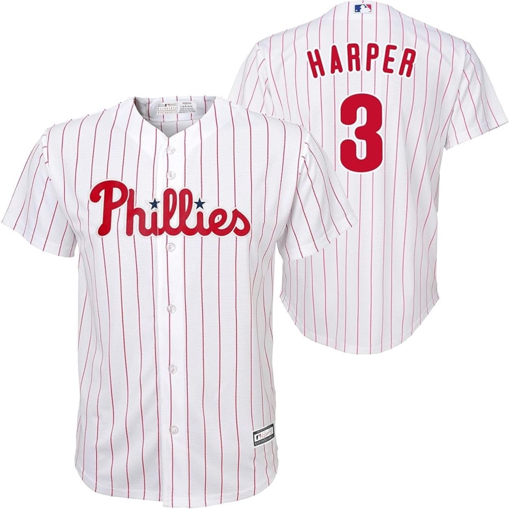 Phillies Bryce Harper #3 Genuine MLB Jersey.  Size 4T